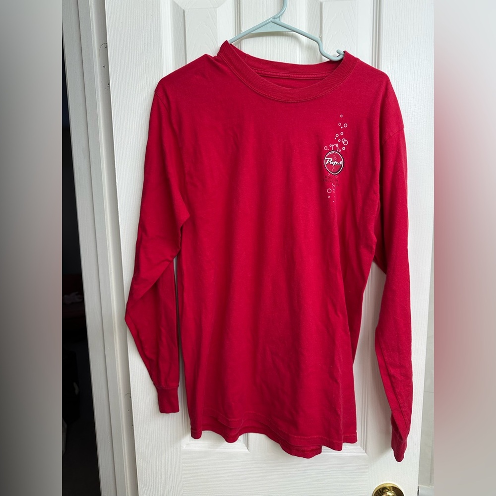 Red Long Sleeve Pops Shirt